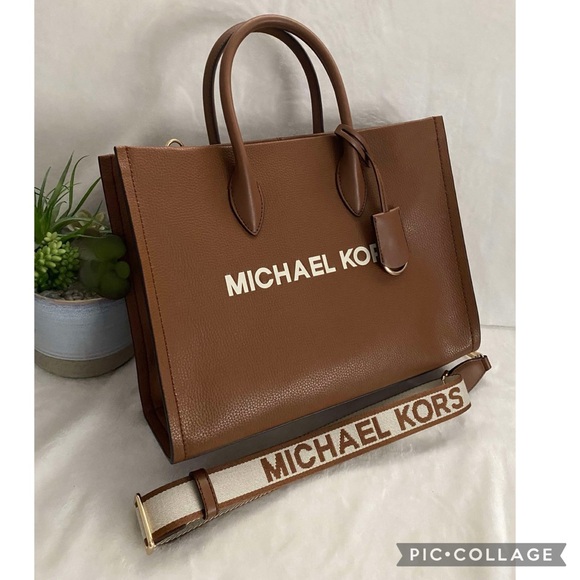 ✨🆕✨New Michael Kors Mirella Medium Pebbled Leather Tote - Picture 1 of 6